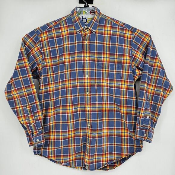 Vintage Polo Ralph Lauren Shirt Mens Large Long Sleeve Plaid Blake Button Down - Picture 1 of 10